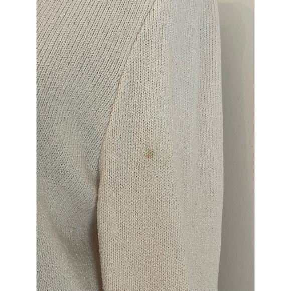 J.S.S knit wear button up Jacket small wool cream/ black vintage classic - Picture 6 of 15